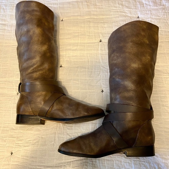 Dolce Vita leather riding boots - calf height - Picture 5 of 16